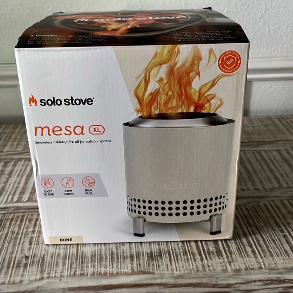 Solo Stove Mesa Silver BBQ Grilling Tool Compact Stove